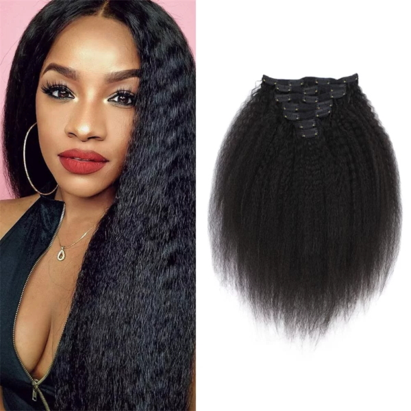 Curly Mood Elegancia Natural - Extensiones de Cabello Humano Remy para Mujeres Crespas